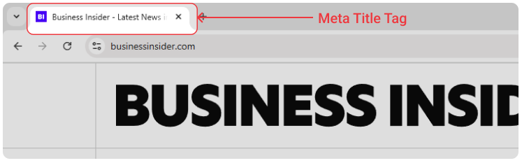 Meta Title in Browser Tab