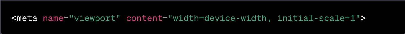 Meta viewport tag example